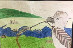 St Joseph’s Catholic Primary School Oatley - bird artwork by student